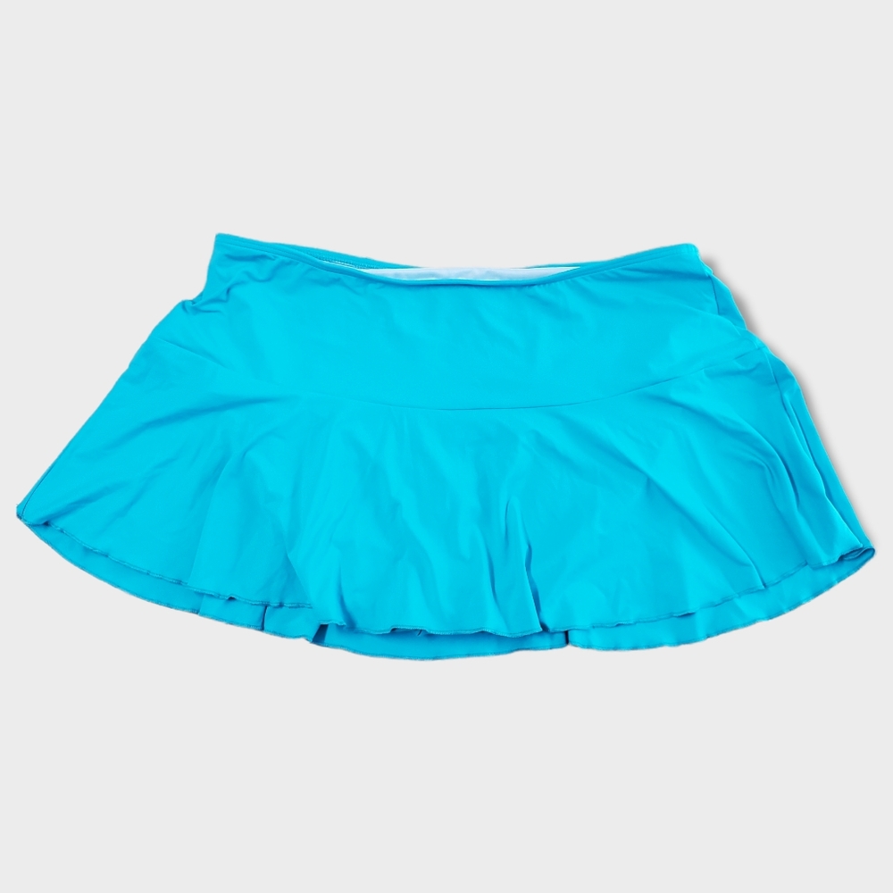 Lands End swim skirt size 14 bottoms skort teal